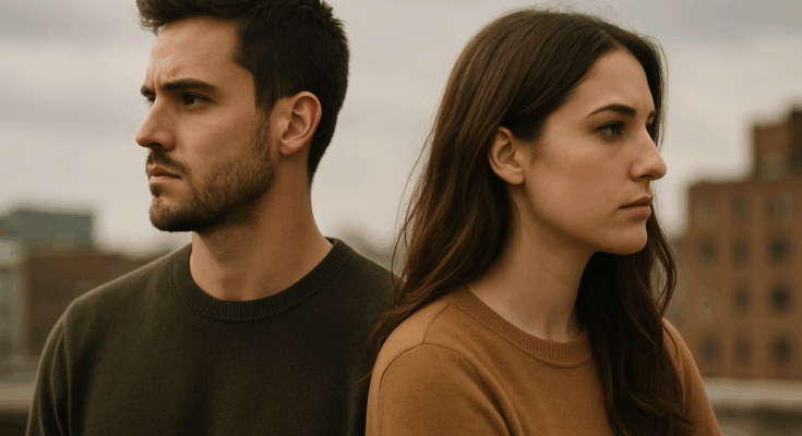 Why ex fights feelings after breaking up with me.