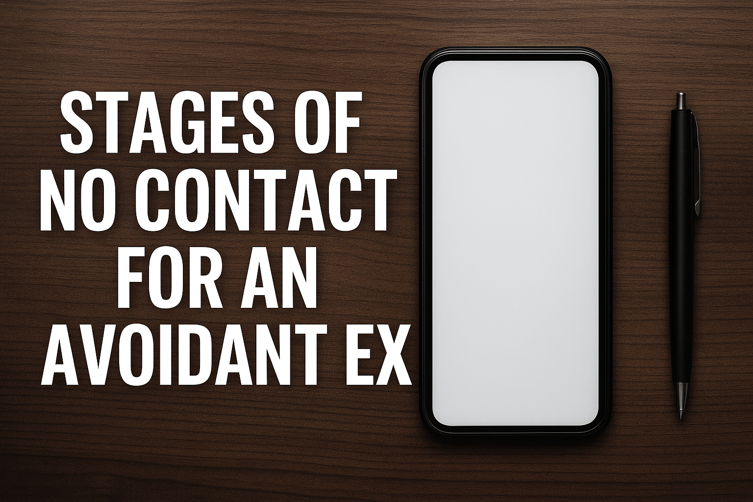 Wondering about the stages of no contact for an avoidant ex.